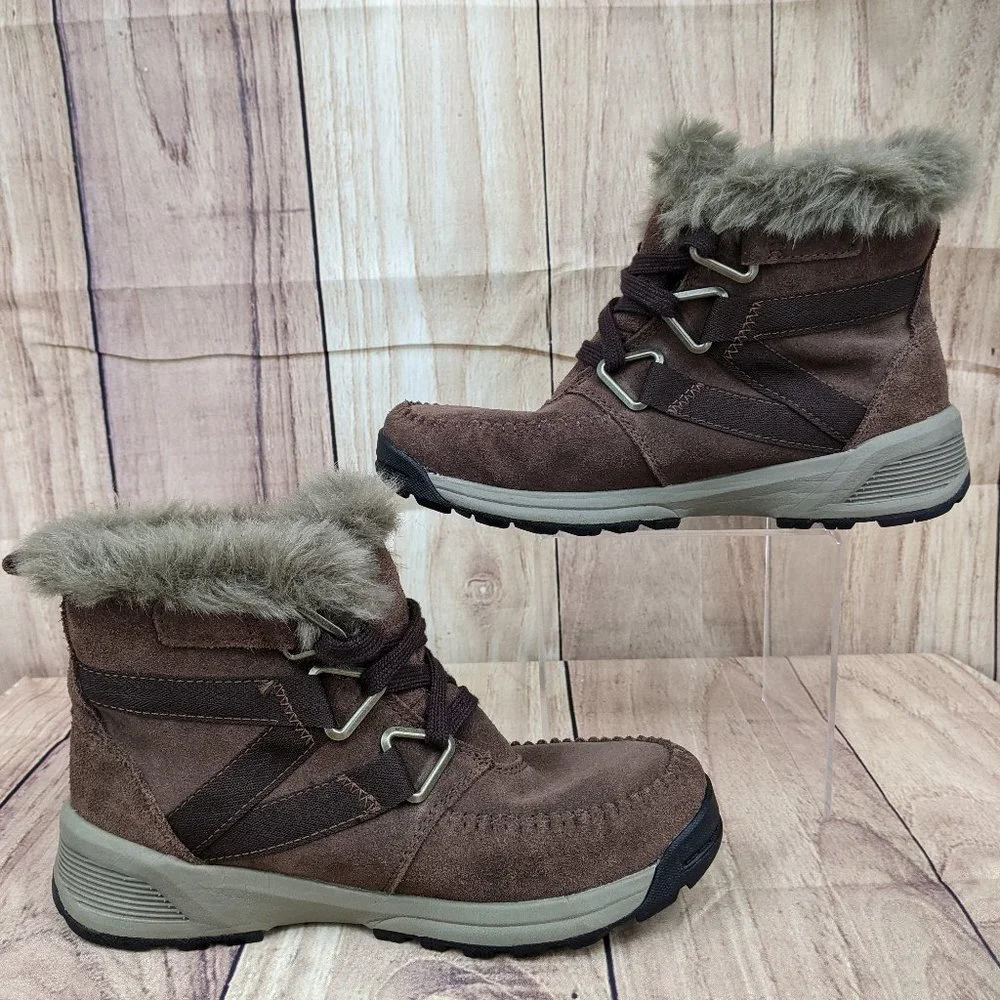 COLUMBIA Maragal Mid Boot Brown Suede Waterproof Winter Boots Sz 5.5